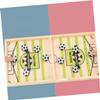 BESTonZON 1set Fun Catapult Chess Game for Boys and Girls Wooden Soccer Bouncing Interactive Toy Desktop Sports Game for Boys and Girls Develops Coordination and Intelligence view 3