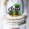 1 Pack 2026 Graduation Cake Topper Glitter Grad Cap Diploma 2026 Senior Cake Pick for School Graduation Theme Party Cupcake Decoration Supplies Green Black view 4