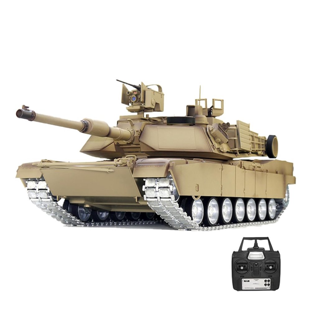PIONEERX 1:16 RC Tank, 2.4Ghz SEP V2 Main Battle Remote Control Tank Model Toys with Smoke, Sound and Lights, That Shoots for Adults - Metal Upgraded Version