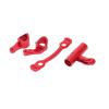 Aluminum Steering Servo Saver Complete Set and Easy for Arrma 1/8 Remote Control Car Upgrade Parts (Red) view 3