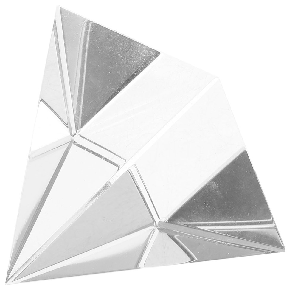 GLEAVI Optical Glass Pyramid Prism for Photography and Science Experiments Decor Sun Catcher for Classroom and Home Decor