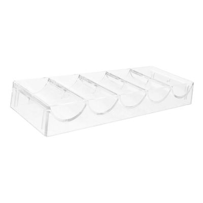 DECHOUS Acrylic Poker Chip Case Storage Supplies Poker Chip Holder for Game Tray