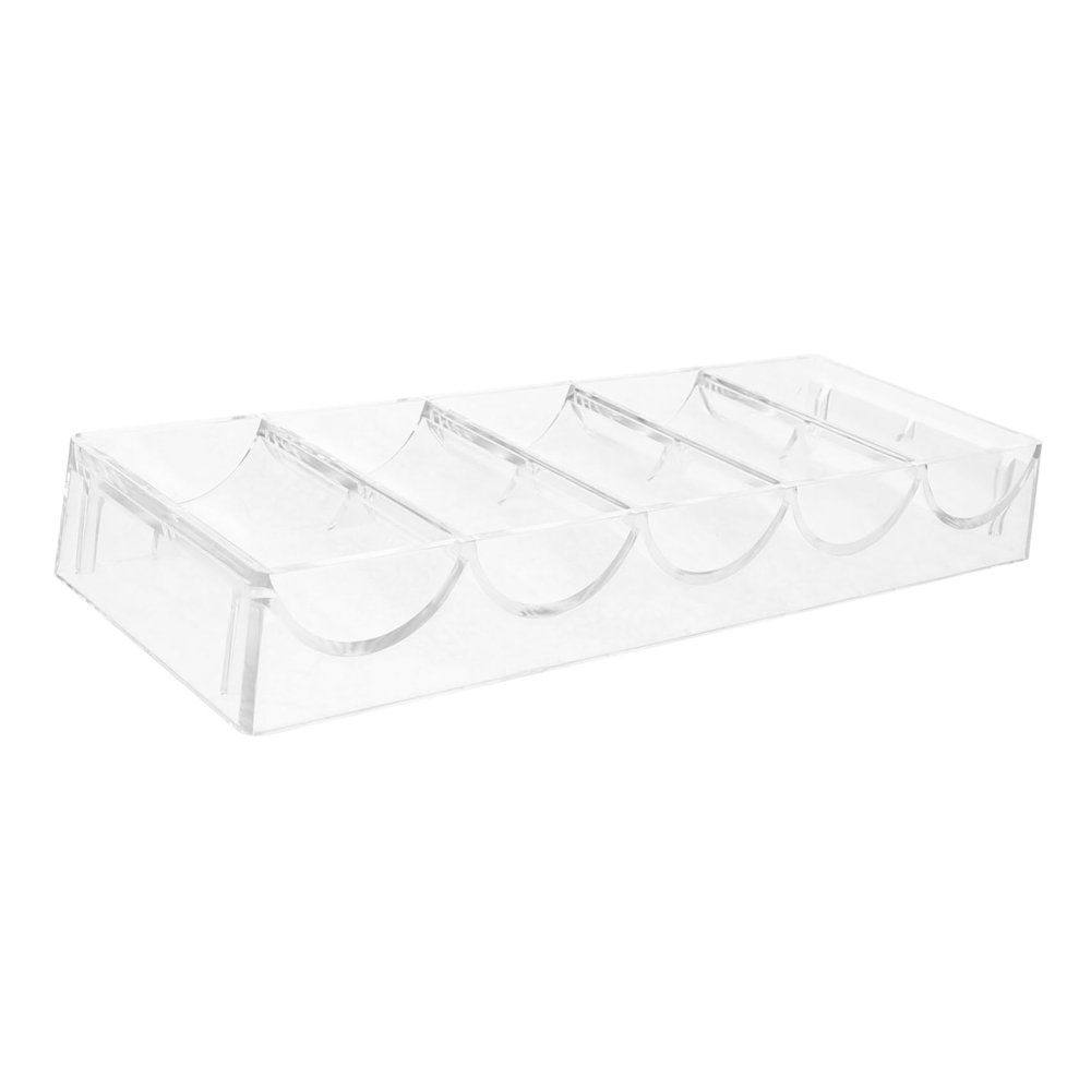 DECHOUS Acrylic Poker Chip Case Storage Supplies Poker Chip Holder for Game Tray