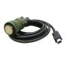 1Pcs JZSP-CMP01-05-E / -10-E 2M 3Meters 5Meters 8M 10M Length servo Encoder Cable Wire with 17 cores Connector(8m) view 1