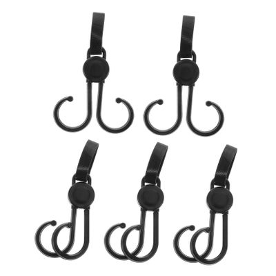 Alipis 5pcs Stroller Hooks Versatile Hooks for Diaper Bags Groceries Purses for Use Easy Installation and Lightweight Design