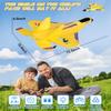ANTSIR RC Plane F22 RC Airplane, 2. 4GHz Foam Remote Control Airplane with Gyro Stabilizer/LED Light/2 Rechargeable Batteries Easy to Fly RC Glider Jet Toy for Kids Boys Adults Beginners (Yellow) view 4
