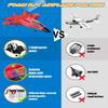 ANTSIR F22 RC Airplane, 2.4GHz Remote Control Jet with Gyro Stabilizer, LED Lights, 2 Batteries, Easy to Fly for Kids Boys Adults Beginners (Red) view 3