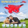 ANTSIR F22 RC Airplane, 2.4GHz Remote Control Jet with Gyro Stabilizer, LED Lights, 2 Batteries, Easy to Fly for Kids Boys Adults Beginners (Red) view 4