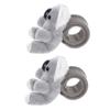 Abaodam 2pcs Plush Snap Bracelets Adorable Stuffed Animal Wristbands for Birthday Party Favors Jungle Theme Decorations Comfortable and Lightweight Slap Bands for Boys and Girls view 1