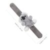 Abaodam 2pcs Plush Snap Bracelets Adorable Stuffed Animal Wristbands for Birthday Party Favors Jungle Theme Decorations Comfortable and Lightweight Slap Bands for Boys and Girls view 2