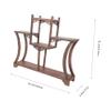 HOODANCOS Curio Display Stand Wooden Craft Vintage Display Rack for Chinese Furniture view 2