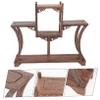 HOODANCOS Curio Display Stand Wooden Craft Vintage Display Rack for Chinese Furniture view 3