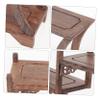 HOODANCOS Curio Display Stand Wooden Craft Vintage Display Rack for Chinese Furniture view 4