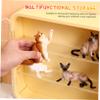 Happyyami Wall-Mounted Figure Display Cabinet Adhesive Collection Shelf Easy Installation Sturdy Display Box for Organizing Action Figures and Collectibles view 3