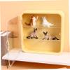 Happyyami Wall-Mounted Figure Display Cabinet Adhesive Collection Shelf Easy Installation Sturdy Display Box for Organizing Action Figures and Collectibles view 4