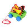 Abaodam 1pc Wooden Pulling Toy for Toddlers Chicken Eggs Cart and Easy to Grip for Boy Playtime Parent-boy Girl Bonding view 1