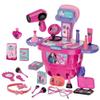 36 Luxury Fashion Makeup and Styling Sets for Kids, Including Makeup and Hair Sets with Luggage, hairdryer, Brushes, Lipstick, Mirror and Bobby pins - Educational Toys for Girls Over 3 Years Old. view 1