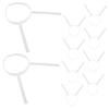 ABOOFAN 10pcs Long Hairband Base Unfinished Plastic Headband Frame for Diy Craft Hair Accessory view 1