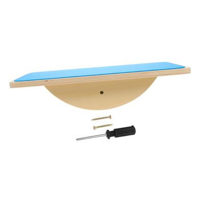Abaodam Boy Girl's Balance Board Toy Wooden Seesaw Plate for Boy Girl Yoga Training Sturdy Sensory Equipment for Physical Balance Development Safe for Toddlers Blue