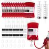 12 Pack Halloween Blood Bag Drink Containers, Reusable IV Blood Bags Pouches for Vampire Cosplay, Nurse, Medical, Horror Party Decorations, Doctor Nursing/RN Graduation, 12 Fl. Oz. Each + 2 Syringes view 1