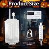 12 Pack Halloween Blood Bag Drink Containers, Reusable IV Blood Bags Pouches for Vampire Cosplay, Nurse, Medical, Horror Party Decorations, Doctor Nursing/RN Graduation, 12 Fl. Oz. Each + 2 Syringes view 2