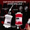 12 Pack Halloween Blood Bag Drink Containers, Reusable IV Blood Bags Pouches for Vampire Cosplay, Nurse, Medical, Horror Party Decorations, Doctor Nursing/RN Graduation, 12 Fl. Oz. Each + 2 Syringes view 3