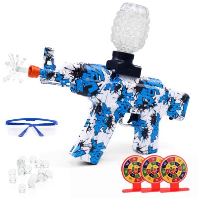Electric Gel Ball Blaster 160+ FPS High Speed with Goggles, Rechargeable Gel Ball Splatter Toy - Shooting Team Game Outdoor Activities Party Gift for 14 Age Up (Blue)