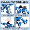 Electric Gel Ball Blaster 160+ FPS High Speed with Goggles, Rechargeable Gel Ball Splatter Toy - Shooting Team Game Outdoor Activities Party Gift for 14 Age Up (Blue) view 2