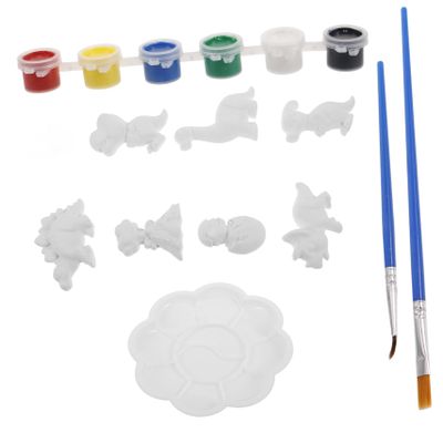 Kisangel Dinosaur Party Favors Paintable Plaster Dolls Unpainted DIY Figurines Boy Girl Painting Craft for Boys