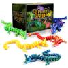 5PCS 12" 3D Printed Dragon Set Articulated Crystal Dragons Dragon Desk Toys, 3D Printed Animals Cool Unique Birthday Gifts for Teen Adult Novelty Christmas Stocking Stuffers Gadget for Men Boy view 1