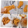 Abaodam 6pcs Realistic Fake Fried Chicken Legs Lifelike Drumstick Props for Kitchen Home Decor Prank Decoration Photography Accessories Material view 2