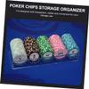 BESTonZON 1pc Acrylic Poker Chips Storage Box Chip Tray Organizer for Tidy Tables Lightweight Design for and Practical Storage view 2