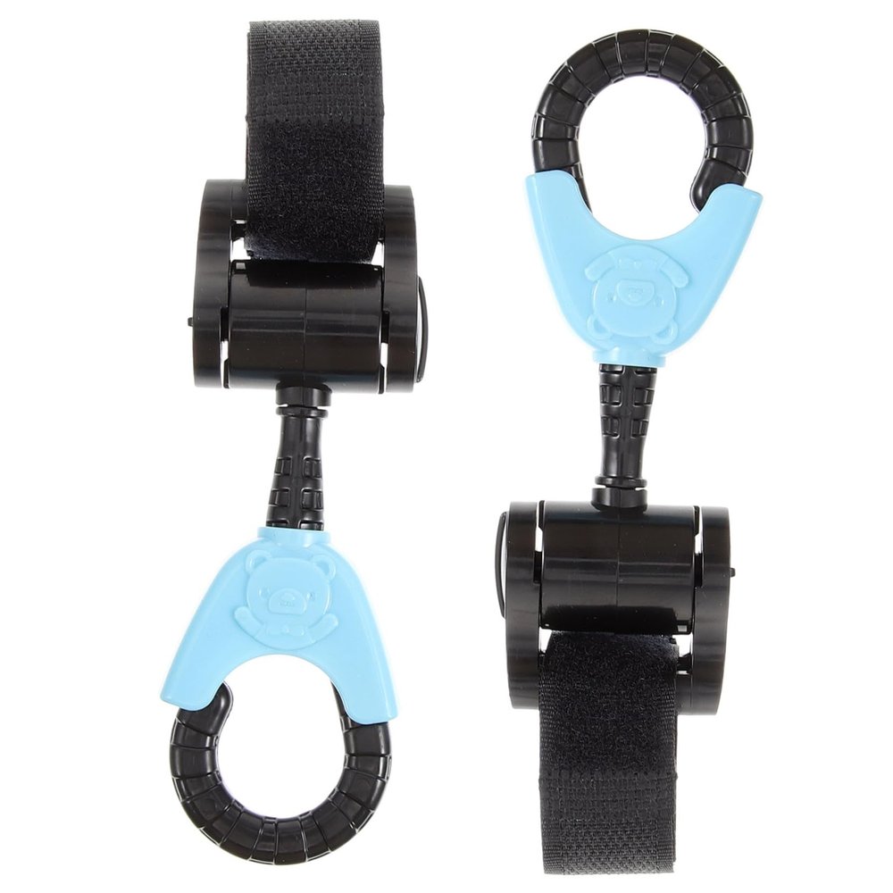 Abaodam 2pcs Stroller Hooks Rotating Hanging Bag Hooks for Diaper Bags Lightweight and Easy to Install Compatible Strollers and