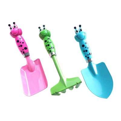 LIOOBO Cartoon Shovel Rake Set Boys and Girls Garden Tools Plastic Handles for Boys Girls