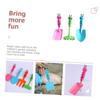 LIOOBO Cartoon Shovel Rake Set Boys and Girls Garden Tools Plastic Handles for Boys Girls view 4