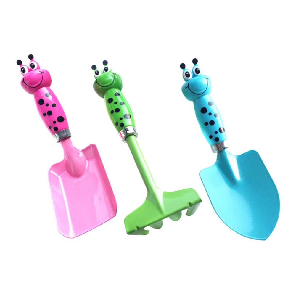 HANABASS 1set Boy Girl Gardening Tools Digging Shovel for Includes and Shovels and Rake for Boy Girl Garden Activities and Learning