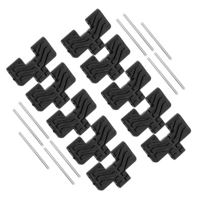 Milisten 10pcs Connectable Wheel Tracks for DIY Model Cars Educational Projects Tech Crafting Flexible Assembly for Rc Tanks Army Trucks and Off-Road Traction Boards
