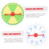 Alipis 10pcs Prize Wheel Game Turntable for Parties Classrooms and Events and Smooth-running Pointer for Fun and Surprises view 4