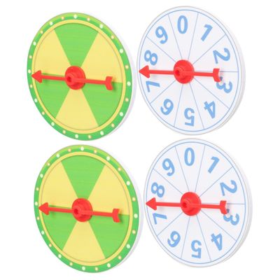 Alipis 4pcs Raffle Wheel Game Turntable Prize Wheel for Parties Lightweight Roulette for Events and Activities and Design for Fun Surprises