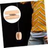 SUPVOX Blank Wooden Yoyos Solid Wood Yo Yo Toys Fun Engaging for Boys and Girls Yoyo String Replacement for Party Games view 3