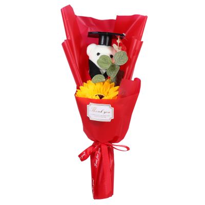ABOOFAN Soft Graduation Bear Flower Bouquet Tiny Stuffed Animal Bouquet for College Decor