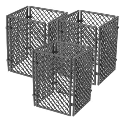 DECHOUS 12sheets Wire Fence Model Set Plastic Plaything for Boys and Girls for Army-Themed Role Play and Imaginative Play Scenes