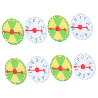 Alipis 8pcs Prize Wheel Rotating Game for Parties Raffle Turntable for Weddings Birthdays and Events Lightweight Design Easy to Store and Use