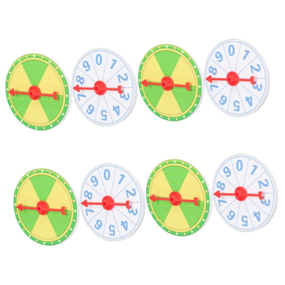 Alipis 8pcs Prize Wheel Rotating Game for Parties Raffle Turntable for Weddings Birthdays and Events Lightweight Design Easy to Store and Use