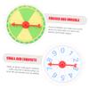 Alipis 8pcs Prize Wheel Rotating Game for Parties Raffle Turntable for Weddings Birthdays and Events Lightweight Design Easy to Store and Use view 4