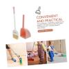 MAGICLULU 1set Cute Cartoon Animal Broom and Dustpan Toddlers Housekeeping Cleaning Tools Safe Material for Boy Girl Playtime Cleaning Activities Compact and Portable Design view 3