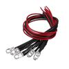 BUGUUYO 50pcs Pre-wired Led Light Bulbs for Rc Toys Red Led Outdoor Beads Low Power Consumption Easy to Connect view 3