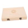 ARTIBETTER Wooden Coin Capsules Holder Case Collector Box Coins Storage Commemorative Display Organizer view 1