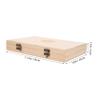 ARTIBETTER Wooden Coin Capsules Holder Case Collector Box Coins Storage Commemorative Display Organizer view 2