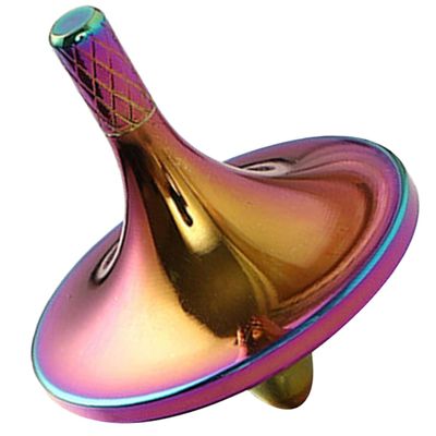 DECHOUS Copper Gyro Toy Lightweight Interactive Gyroscope for Stress Relief Small for Teens and Adults Party Favor for Creative Fun